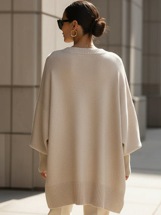 Jennifer | Suéter Oversized con Cuello Amplio y Caído