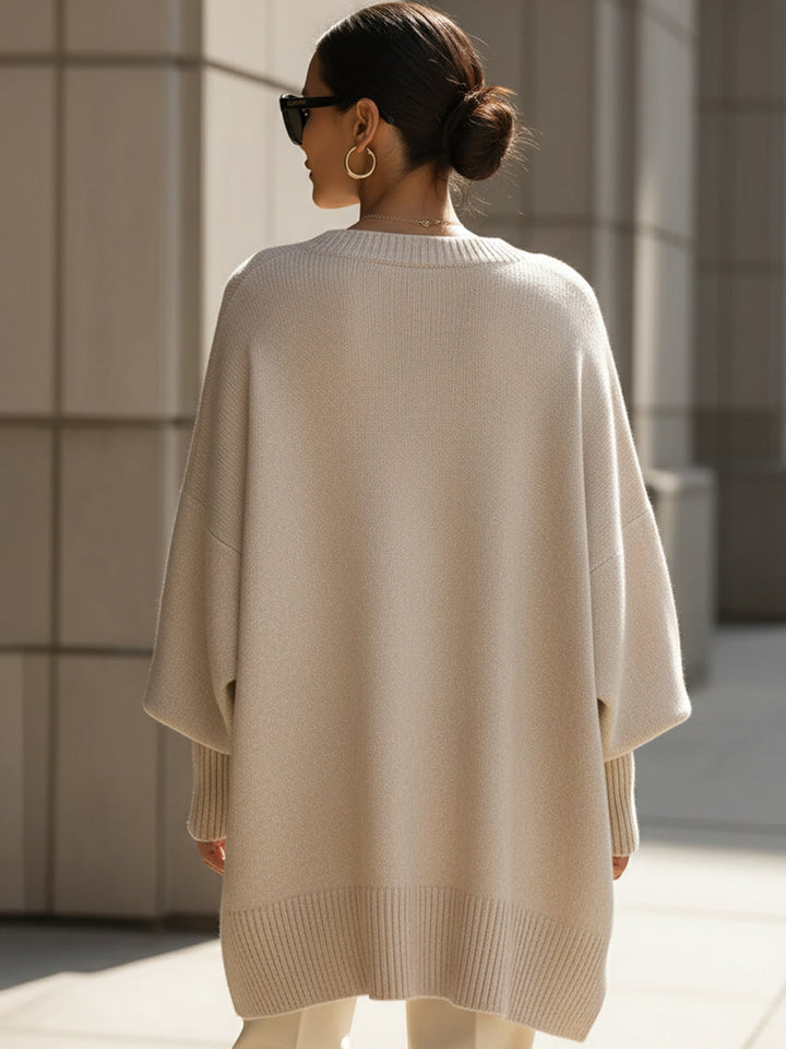 Jennifer | Suéter Oversized con Cuello Amplio y Caído