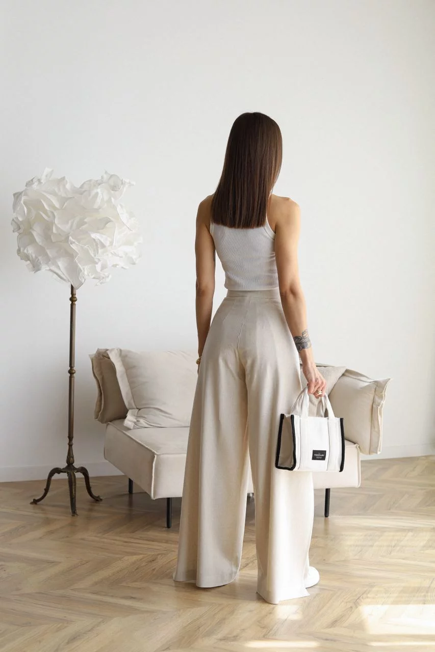 Nila | Pantalón portefeuille de talle alto