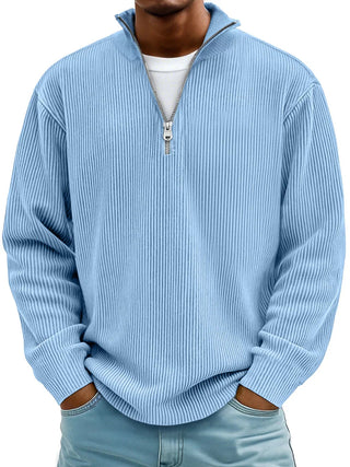 DELACROIX | Suéter de Cuello Zip Canelado Marc