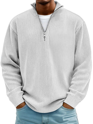DELACROIX | Suéter de Cuello Zip Canelado Marc