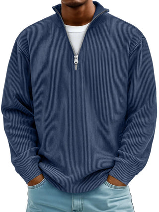 DELACROIX | Suéter de Cuello Zip Canelado Marc