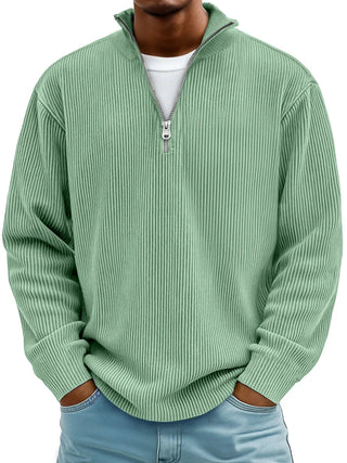 DELACROIX | Suéter de Cuello Zip Canelado Marc