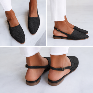Simone | Mocasines Trenzados con Tacón Trasero