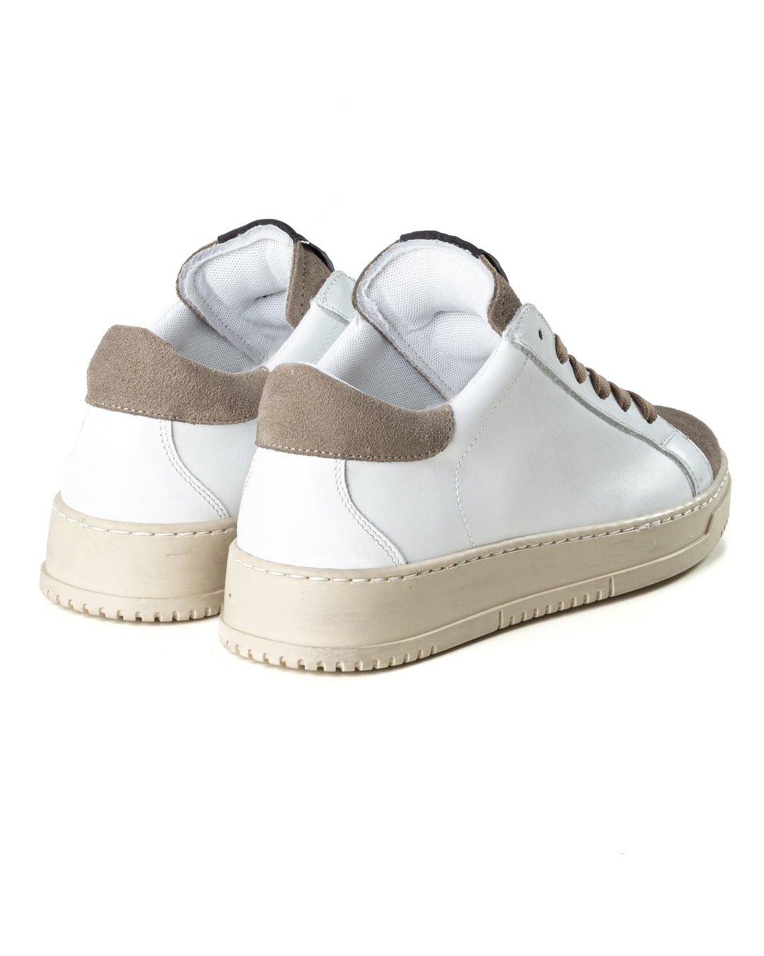 Zapatillas de Hombre Sneakers Blancas Casual Deportivas de Ecopiel Ante Beige GIOSAL-S1238A