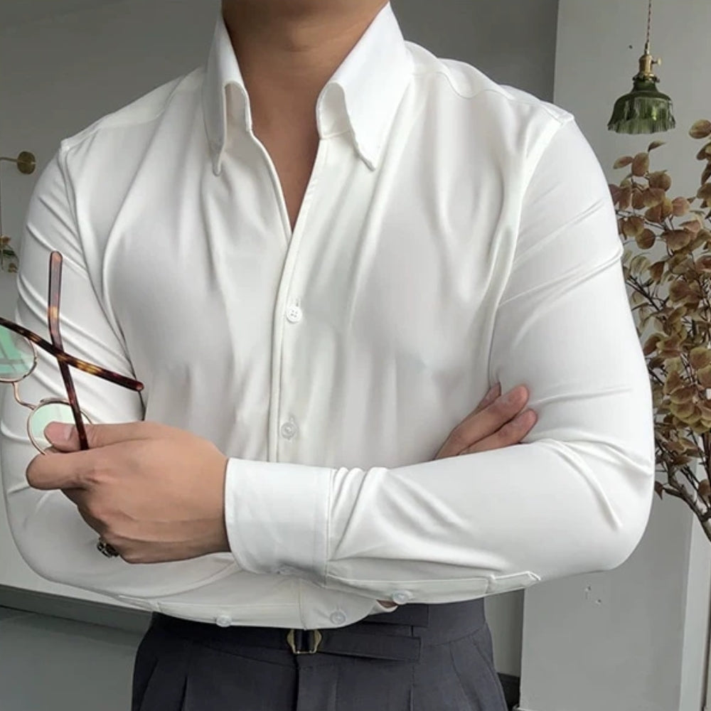 DELACROIX | CAMISA ATLÉTICA ITALIANA PARA HOMBRE EN BAMBU