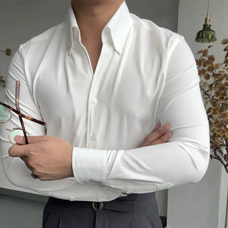 DELACROIX | CAMISA ATLÉTICA ITALIANA PARA HOMBRE EN BAMBU