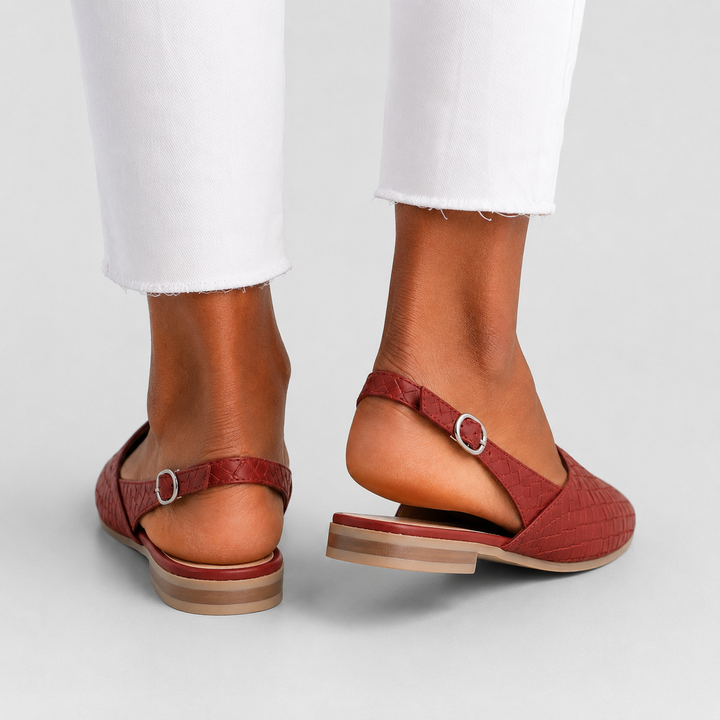 Simone | Mocasines Trenzados con Tacón Trasero