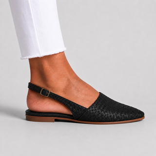 Simone | Mocasines Trenzados con Tacón Trasero