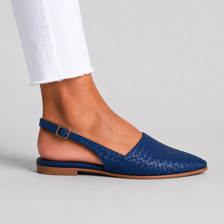 Simone | Mocasines Trenzados con Tacón Trasero