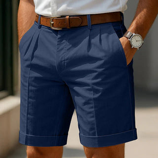 Pantalones Cortos de Bermuda Plisados de Verano